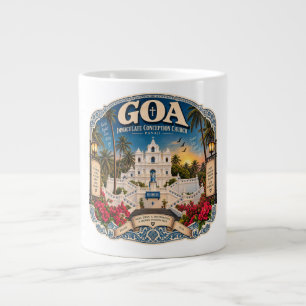 Goa Immaculate Conception Church Panaji – Vintage  Large Coffee Mug