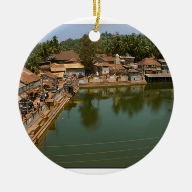 GOA INDIA ASIA CERAMIC TREE DECORATION (Front)