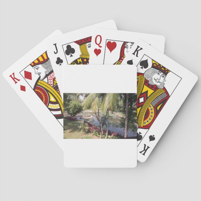 Goa India Garden Playing Cards (Back)