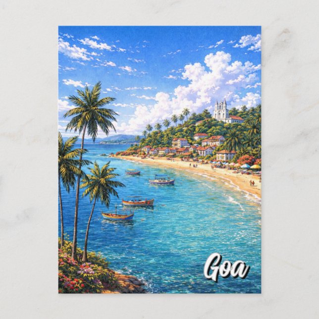 Goa India Postcard (Front)