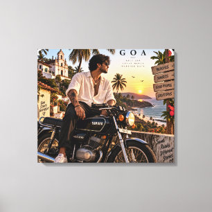 Goa • Salt Air Clear Minds Happier Days • Same Roa Canvas Print