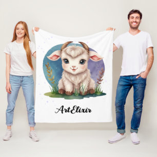 Goal Baby Cute Kawaii Print Fleece Blanket