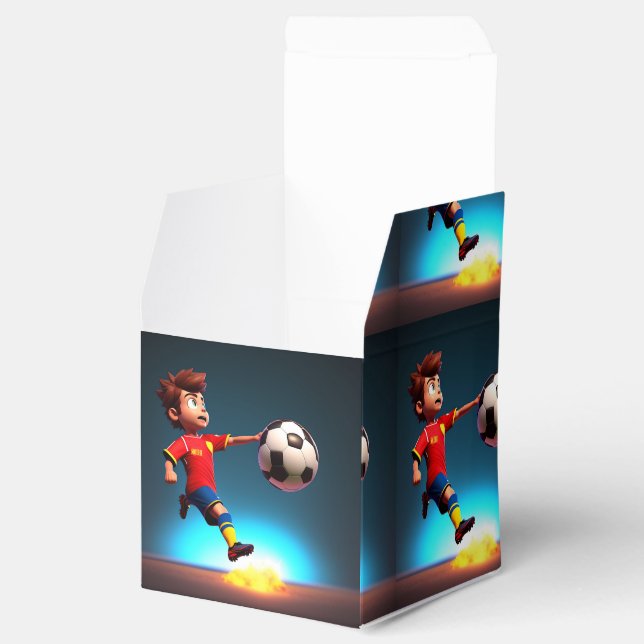 "Goal Bound: The Animated Boy's Perfect Kick" Favour Box (Opened)