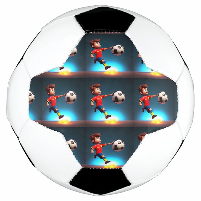 "Goal Bound: The Animated Boy's Perfect Kick" Football (Front)