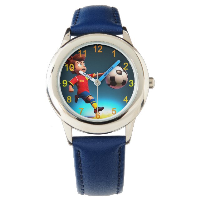 "Goal Bound: The Animated Boy's Perfect Kick" Watch (Front)