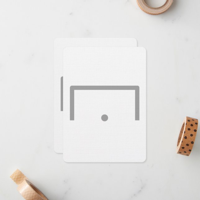 Goal Flat Note Card (Front/Back In Situ)