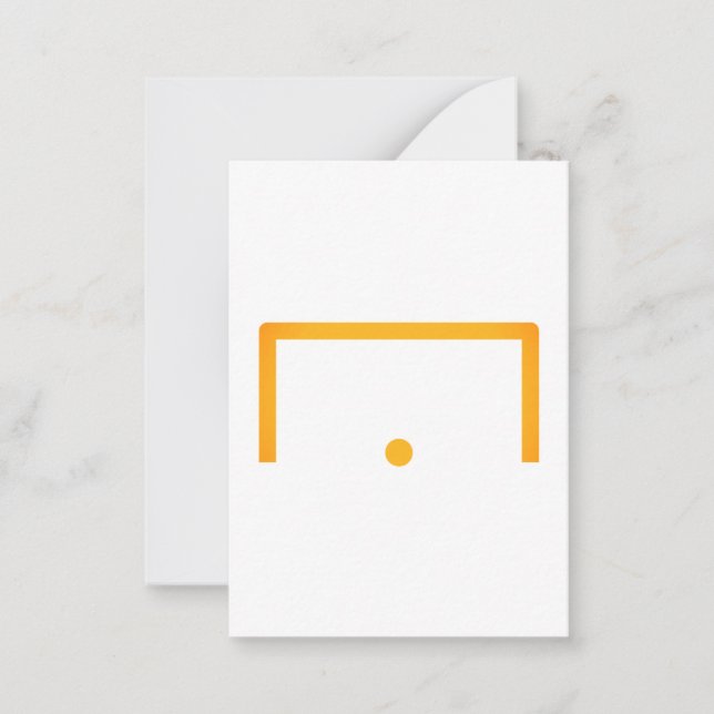 Goal Flat Note Card (Front)