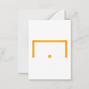 Goal Flat Note Card