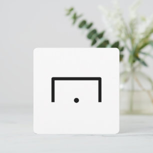 Goal Flat Note Card