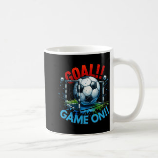 Goal Game On Soccer Ll Net Celebration Design Coffee Mug