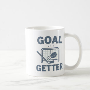 Goal Getter Hockey Motivation Sports Gift Players Coffee Mug
