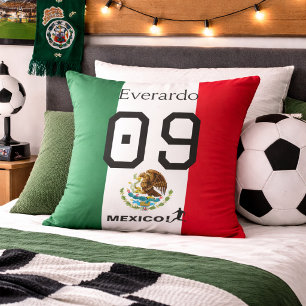 Goal Getter Mexico Flag Personalised Sports Cushion