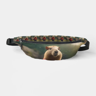 "Goal Getter: The Soccer Star Capybara" Bum Bags