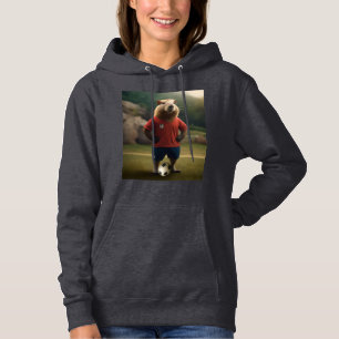 "Goal Getter: The Soccer Star Capybara" Hoodie