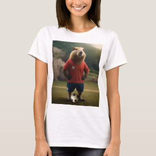 "Goal Getter: The Soccer Star Capybara"  T-Shirt