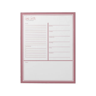 Goal Getter Weekly Planner Notepad