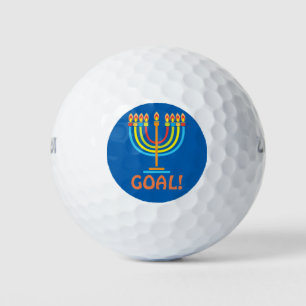 Goal! - Hanukkah Lights Holiday Golf Balls