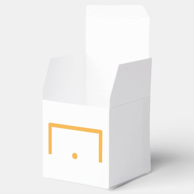 Goal Heart 2x2x2 Favour Box (Opened)