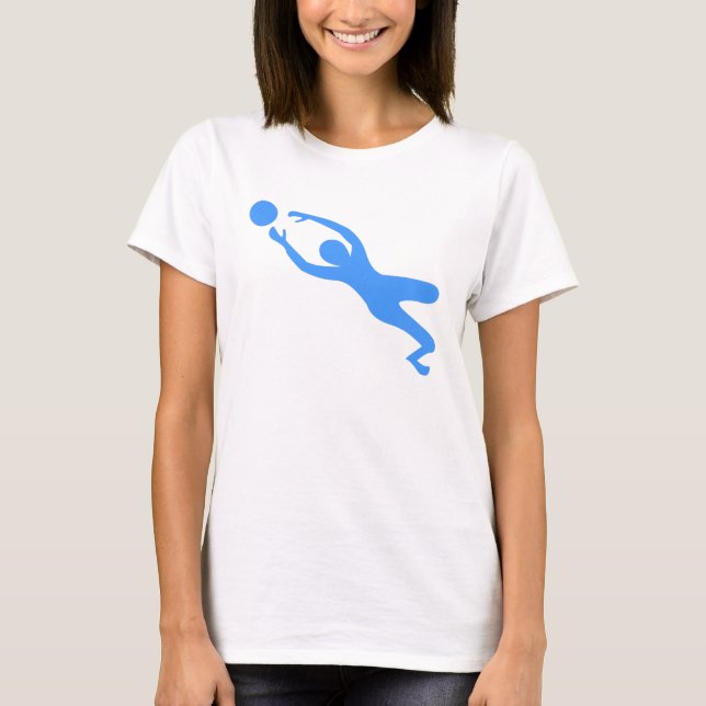 Goal Keeper - Baby Blue T-Shirt (Front)