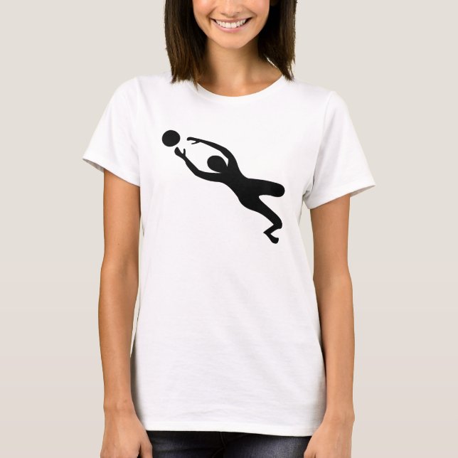 Goal Keeper - Black T-Shirt (Front)