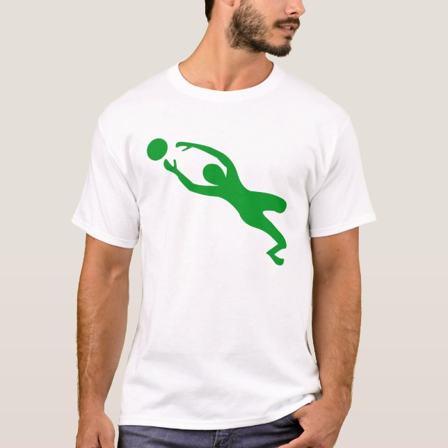 Goal Keeper - Grass Green T-Shirt (Front)