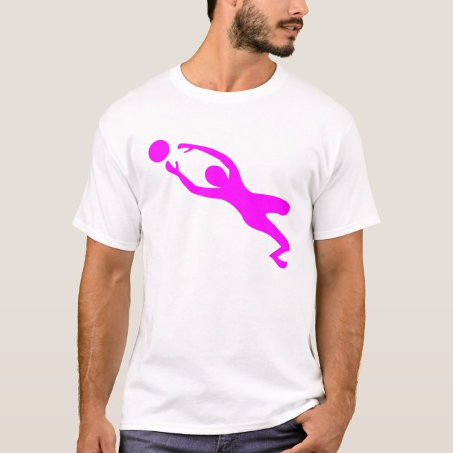 Goal Keeper - Magenta T-Shirt (Front)