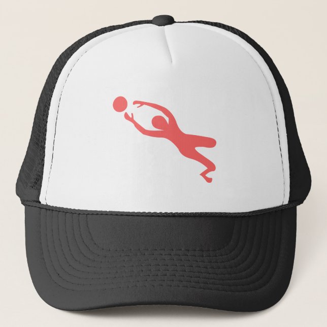 Goal Keeper - Tropical Pink Trucker Hat (Front)