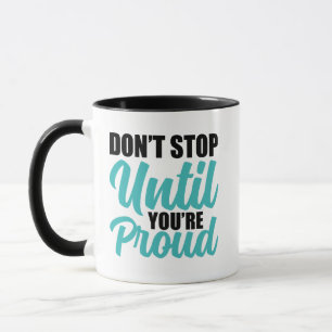 Goal-Oriented Achievement Quote Mug