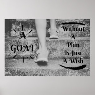 "Goal" Positive Wall art Poster