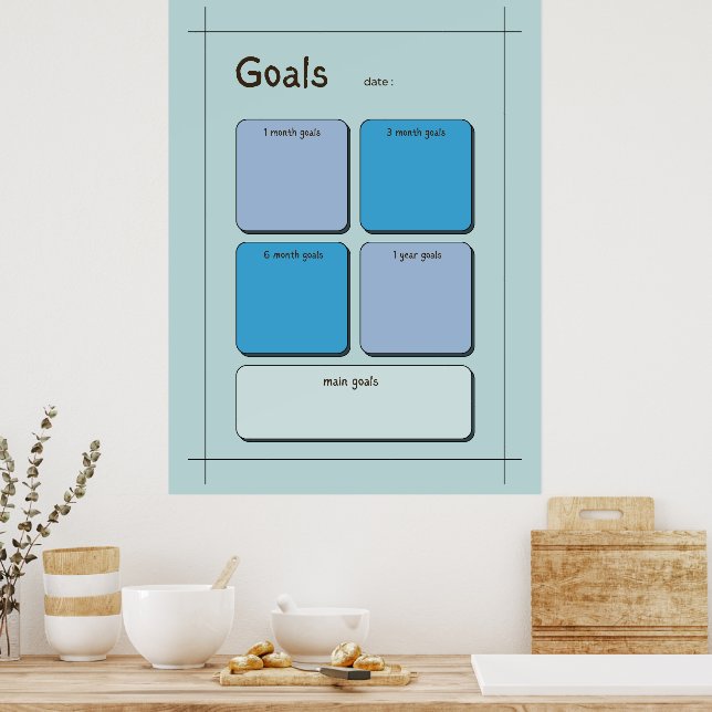 Goal Setting Poster (Kitchen)