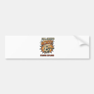 Goal Sneezed Stadium Exploded Bumper Sticker