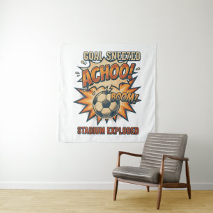Goal Sneezed Stadium Exploded Tapestry