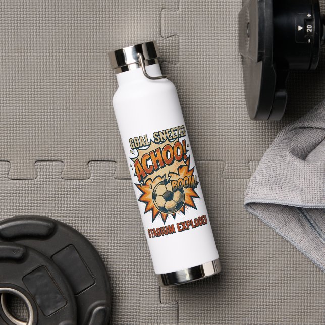 Goal Sneezed Stadium Exploded Water Bottle (Gym (Rotated))