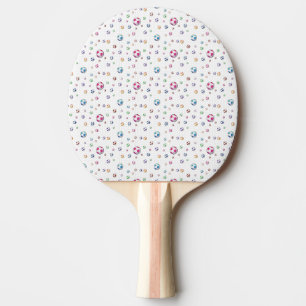 Goal Soccer Pattern Ping Pong Paddle
