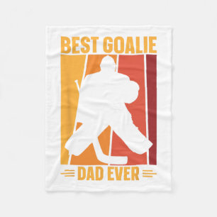 Goalie Dad Ice Hockey Ice Hockey Player Hockey Coa Fleece Blanket
