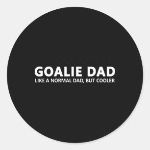 Goalie Father Ice Hockey Goalie Dad Classic Round Sticker