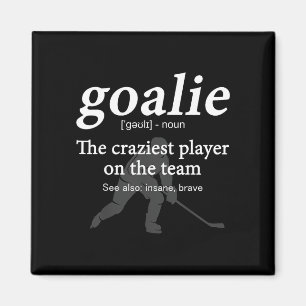 Goalie funny definition goalkeeper hockey lover magnet