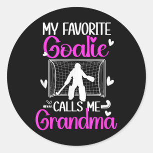 Goalie Grandma Field Hockey Grandma Of A Field Hoc Classic Round Sticker