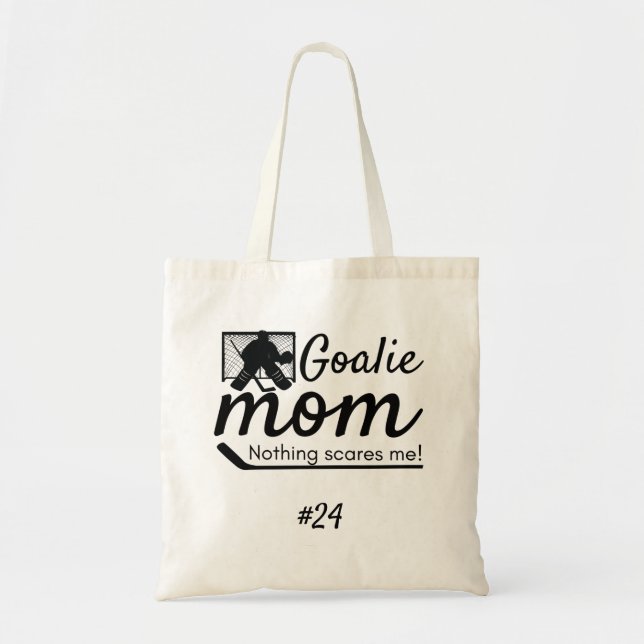 Goalie Hockey Mum tote bag black (Front)