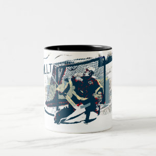 Goalie - Ice Hockey Player Two-Tone Coffee Mug