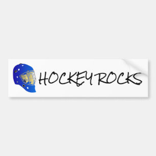 goalie mask bumper sticker