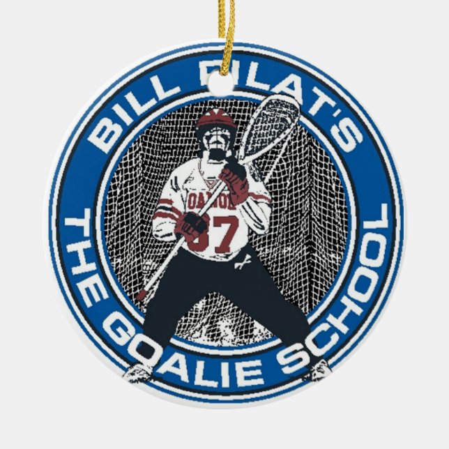 Goalie School Ornament (Front)