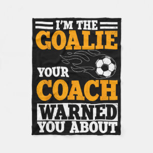 Goalie Soccer Player Team Goalkeeper Sport Goalten Fleece Blanket