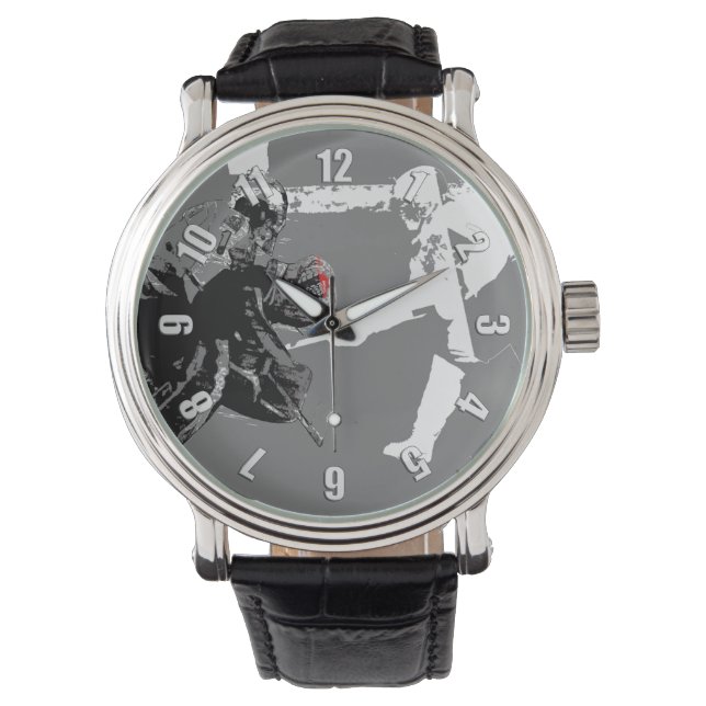 Goalie vs Forward - Hockey Players  Watch (Front)