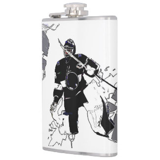 Goalies Rock! Hockey Player Hip Flask