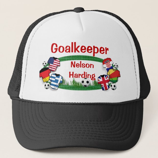 Goalkeeper Football Trucker Hat (Front)
