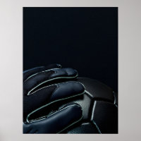 Goalkeeper Gloves Dark Dramatic Close Up