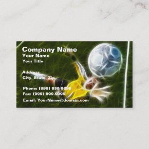 Goalkeeper in Action Business Card