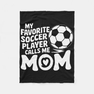 Goalkeeper Lover, My Favorite Soccer Player Calls Fleece Blanket