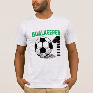 Goalkeeping.Soccer Ash Grey "GOALKEEPER" T-Shirt
